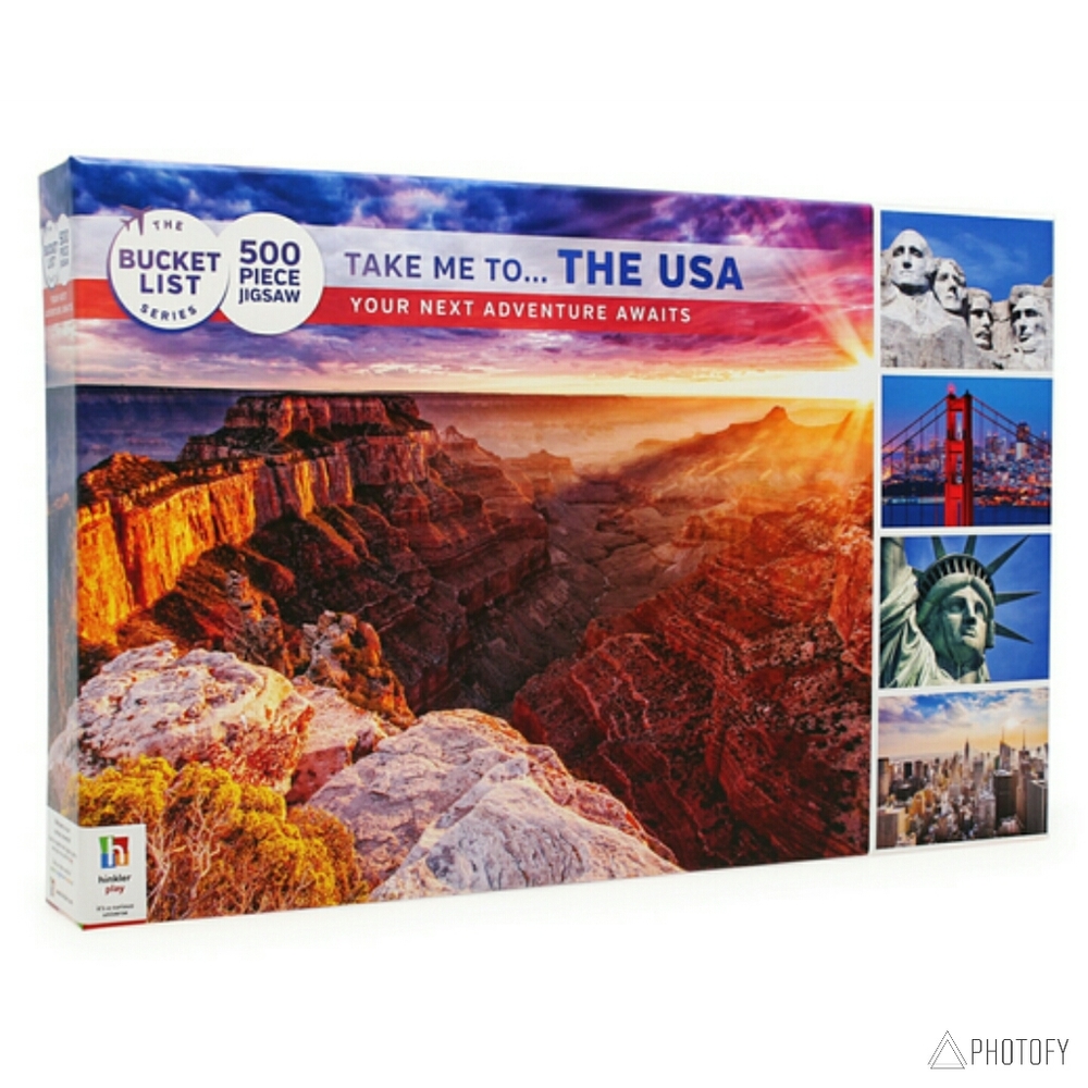Beautiful Take Me to the USA 500 Piece Puzzle